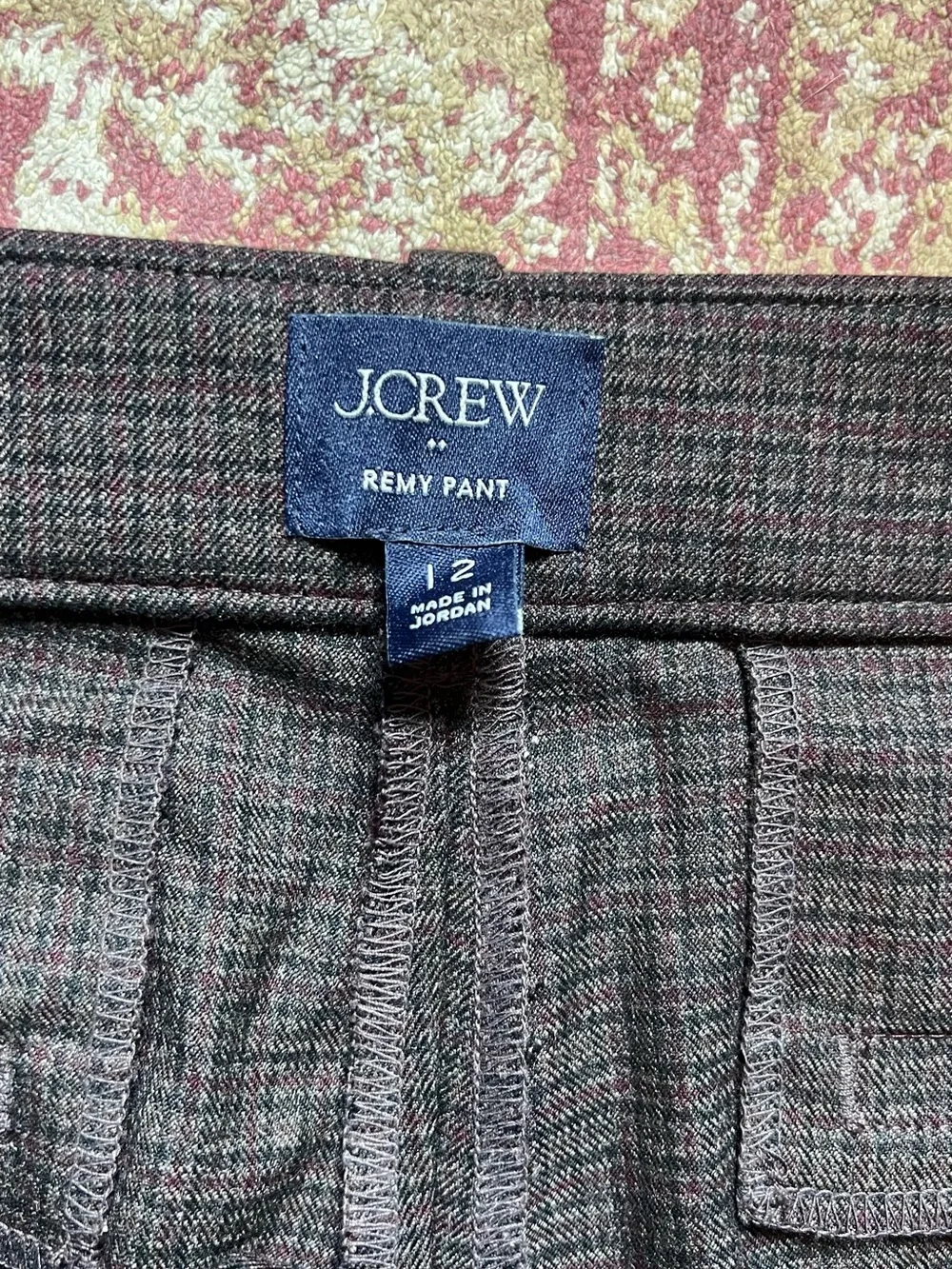 J. Crew Women's Suit: Brown Plaid Single-Button Blazer and Matching Remy Pants